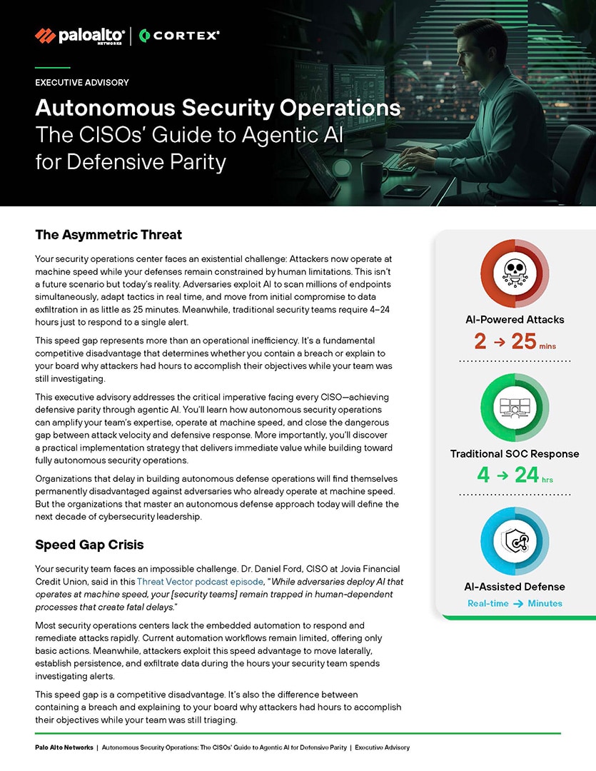 Autonomous Security Operations: The CISO’s Guide to Agentic AI for Defensive Parity 